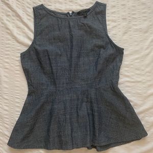 Banana Republic Chambray Peplum top - size 6P